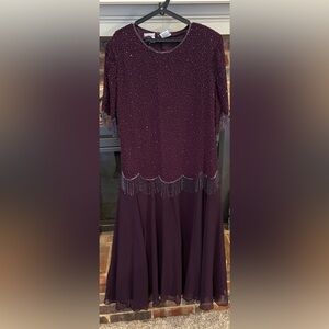 142. Carina by Barry Lee Beaded Maxi Dress 2X